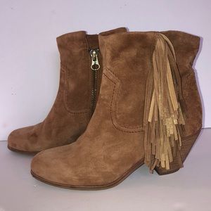Sam🦅Edelman Suede Louie Fringe Boots